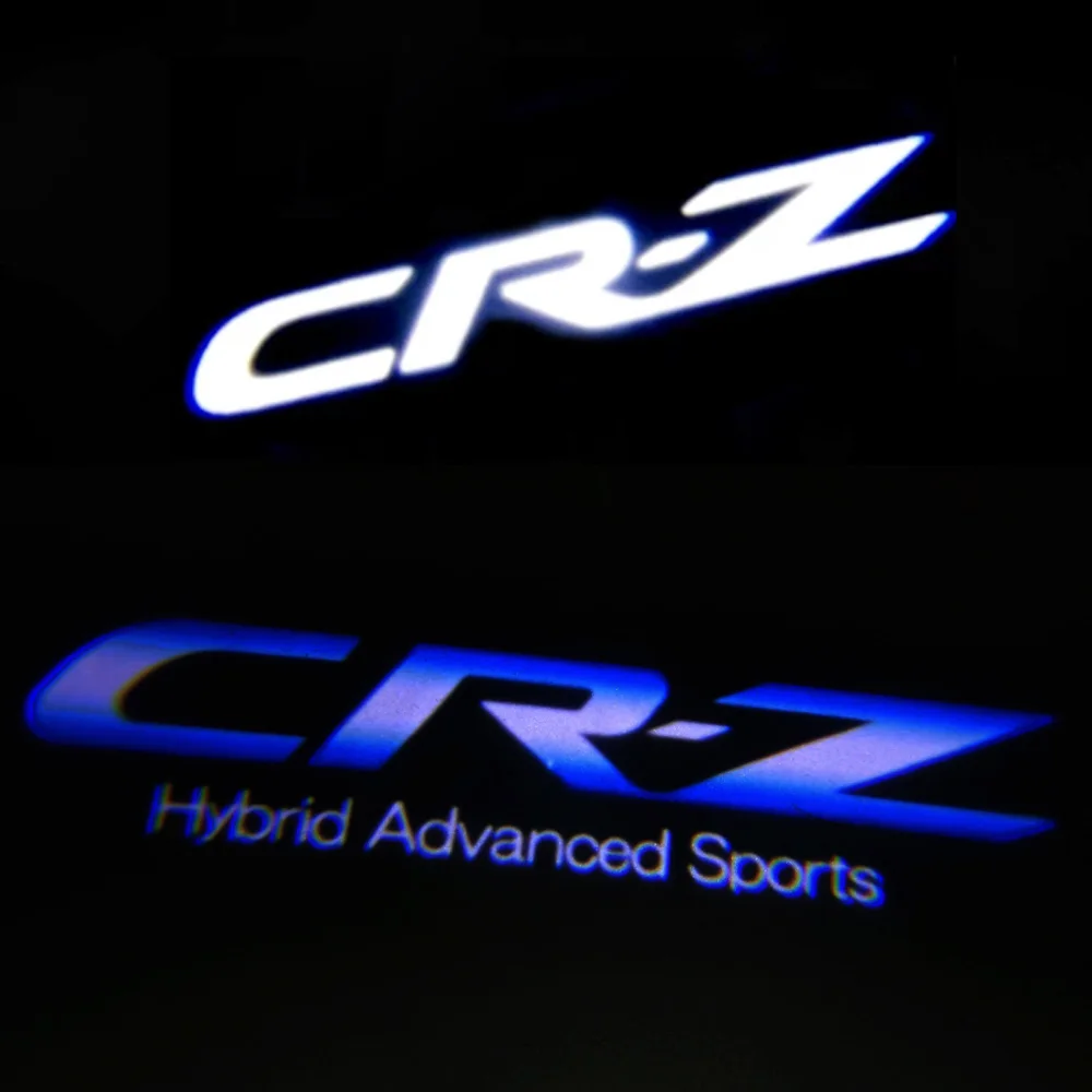 2pcs CRZ Logo Light Car Door For Honda CR-Z 2002-2020 Styling Hybrid Advanced Sports Welcome | Автомобили и мотоциклы