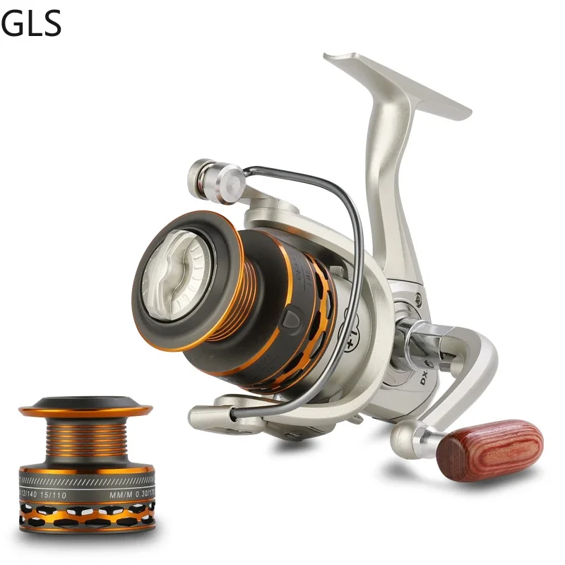 Spinning Fishing Reels Fishing Reels Fishing Reel Spinning 12+1BB Spinning Fishing Reel With Metal Spare Spool 5.2:1 Saltwater/Freshwater Carp casting reel