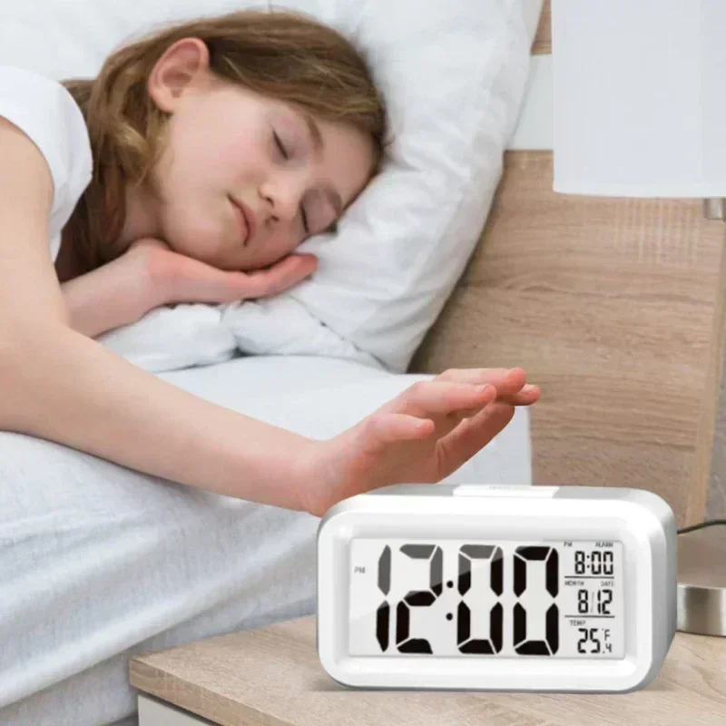 LED Alarm Clock Multifunctional Smart Desktop for Students and Children Simple Luminous Digital Desk Timer