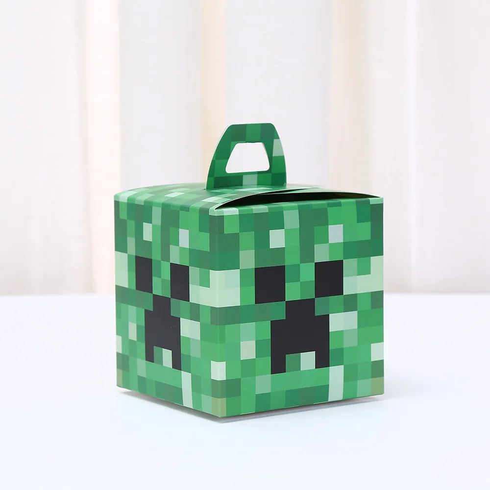 12Pcs Pixel Game Square Candy Boxes Birthday Party Decoration Cartoon Gift Boxes Festiv... - SKU GSCB1117 - UGI Packaging