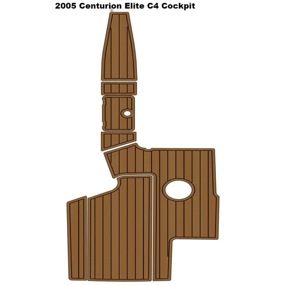 2005 Centurion Elite C4 Cockpit Pad Boat EVA Faux Foam Teak Deck Flooring Mat Seadek MarineMat Gatorstep Style Self Adhesive