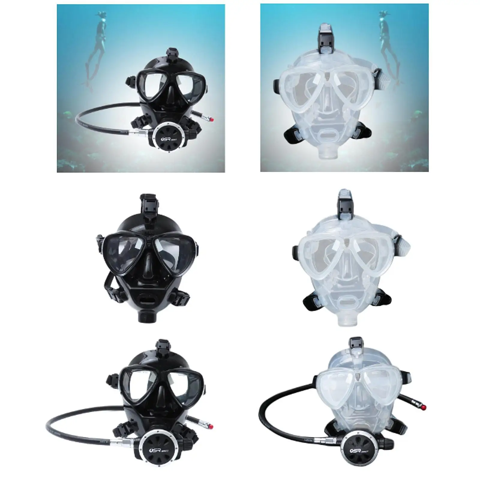 Full Face Diving Mask Swim Mask Equipment Snorkeling Gear Underwater Accessories Lightweight Professional Sleek Snorkel