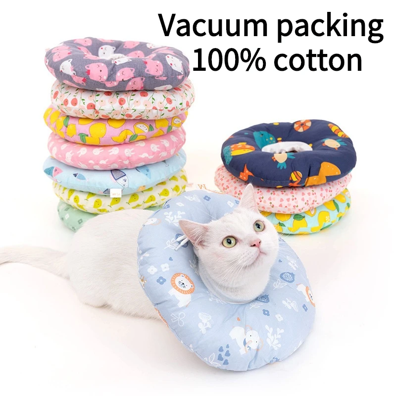 Adjustable Cat Elizabethan Collars Dogs Recovery Collar Soft Cone For
