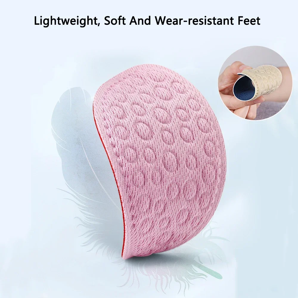 Women High Heel Forefoot Pads Shoe Inserts Half Insoles Pain Relief Comfortable Foot Care Protector Massage Anti-slip Pads