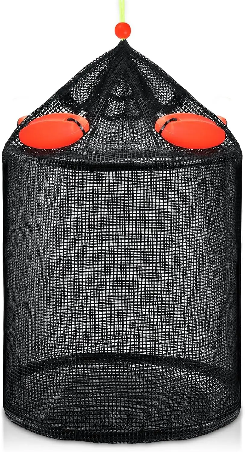 Extra Large Foldable Floating Fish Basket Live Fish Catching Bait Pen Portable Kayak Fishing Live Cage