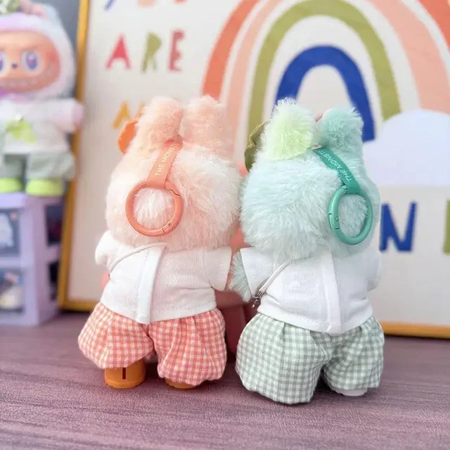 For 15/17cm 3.0 Labubu v1/v2/v3 clothes summer vacation lemon rabbit cute meow For ropa labubu cloth Outfit Accessory 4