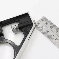 Horizontal movable stainless steel mobile combination angle ruler civil engineering measurement tool 300MM adjustable ruler 2