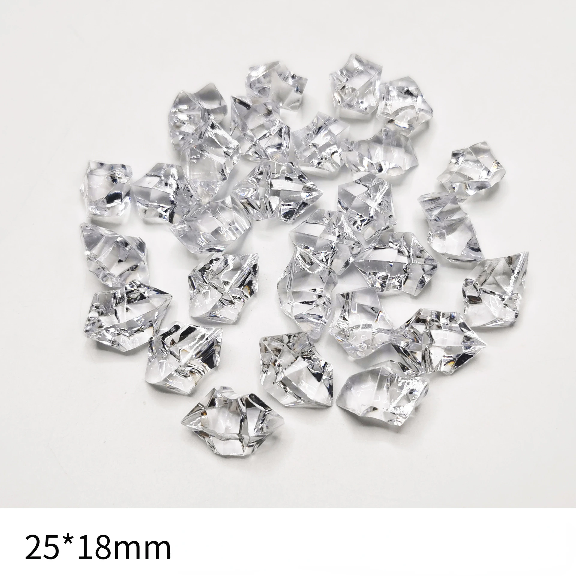 50pcs Fake Plastic Jewels Acrylic Gem Crystal Diamonds Clear Treasure for  Table Scatters Decoration Wedding Display Vase Fillers - AliExpress