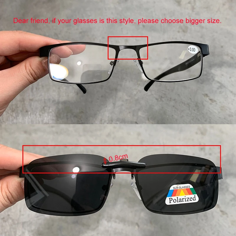Polarized UV400 Clip-On Sunglasses