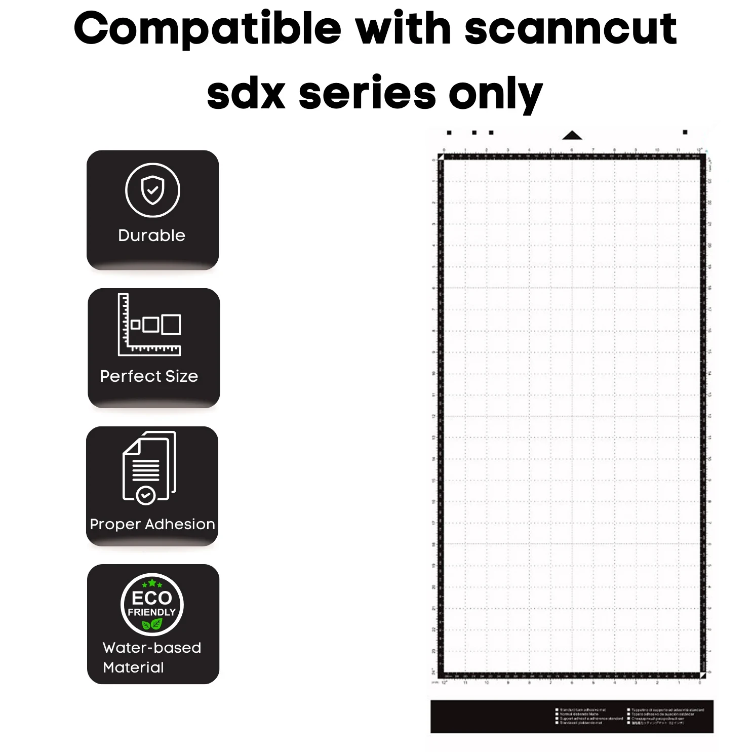 Cutting Mat 12x24inch For Brother Sdx Scanncut Cutting Mat Non-slip Sturdy Durable No Smell DIY Manual Articles Splicing Paper Cutting Pads