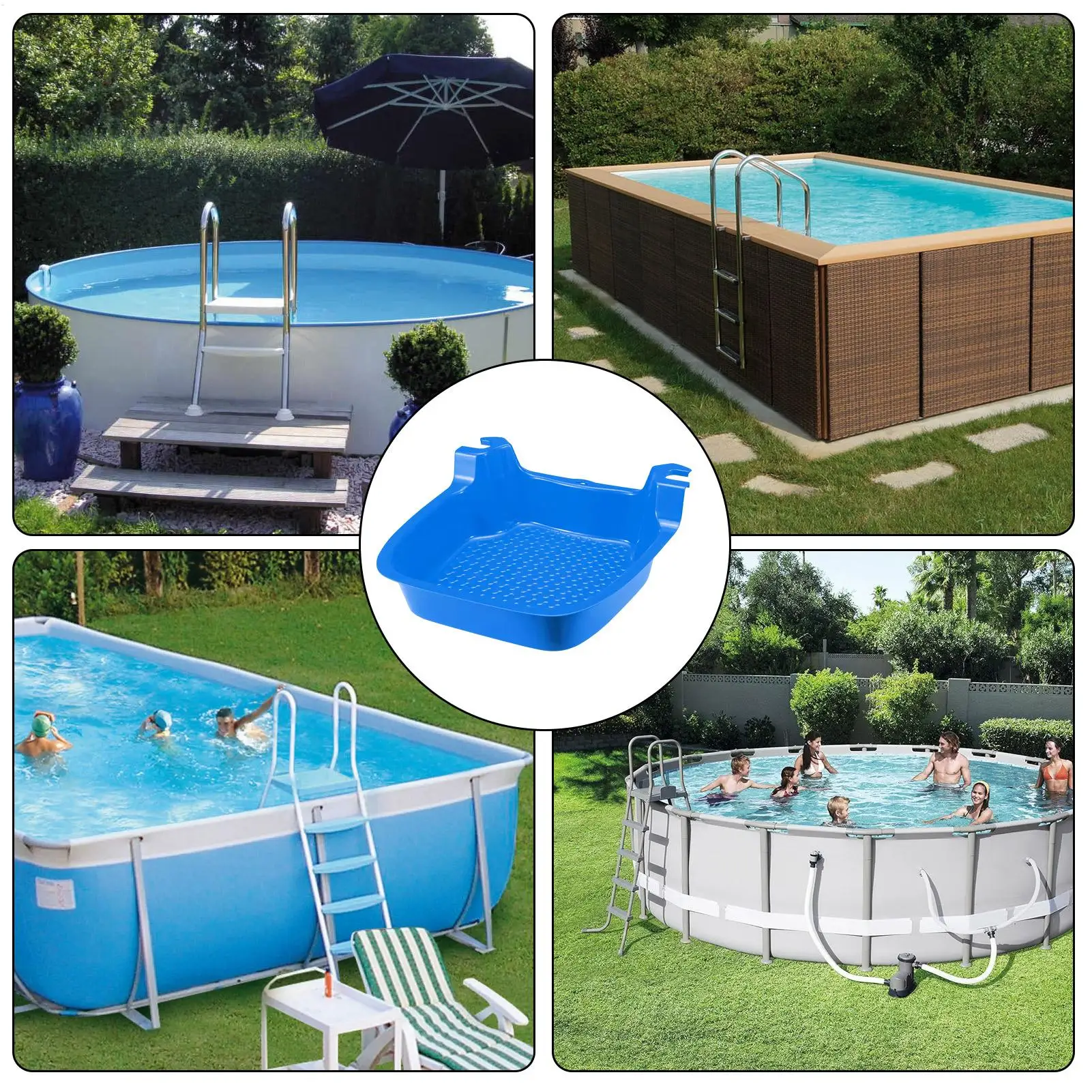 Vasca per Pediluvio Resistente alle Intemperie e Antiscivolo per Spa, Spiaggia, Esterni, Casa, Salone, Uso Professionale Post-Allenamento e Recupero - immagine 4