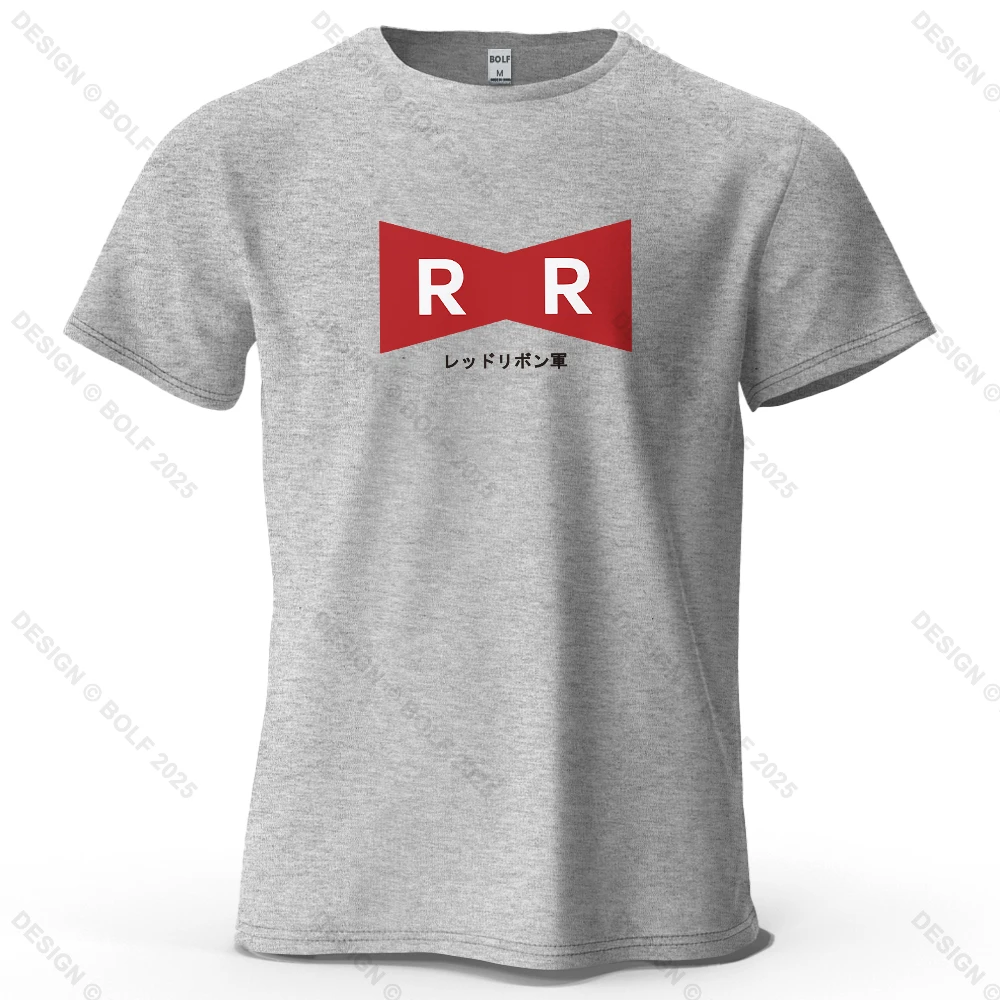 Red Ribbon Army Oversized Unisex Anime Graphic T-Shirt - 100% Cotton Casual Streetwear