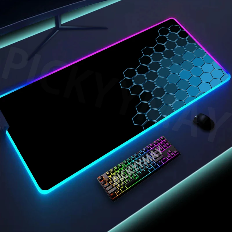 ماوس باد ألعاب فاخر RGB كبير — إضاءة بصرية وأناقة...