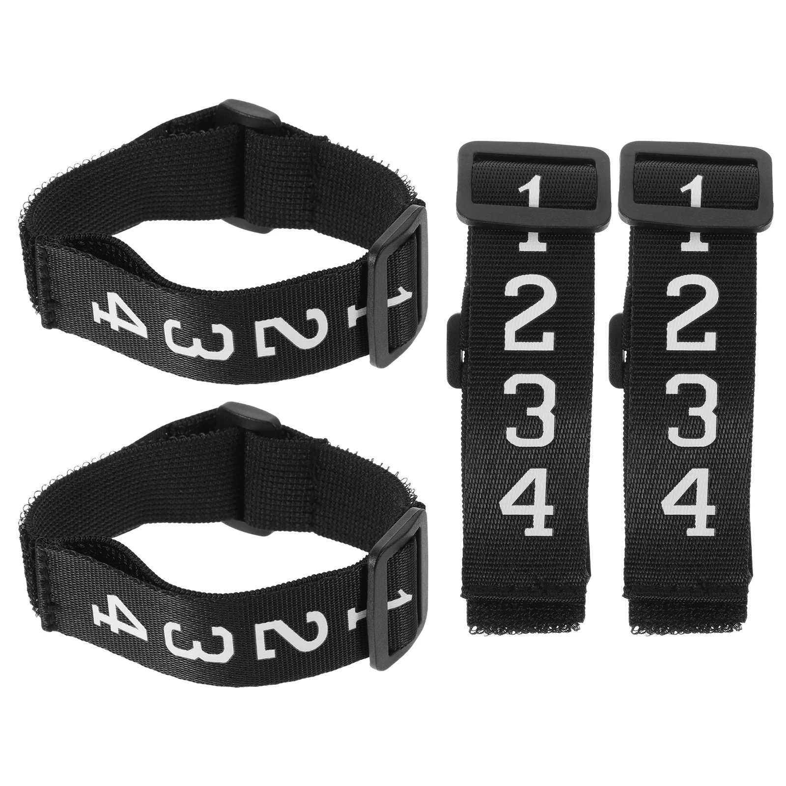 

4 Pcs Football Referee Accessories Sliding Side Clip Wristband Number Indicator