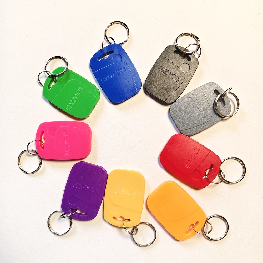 Pack of 100 RFID Key Fob Keychain Tags