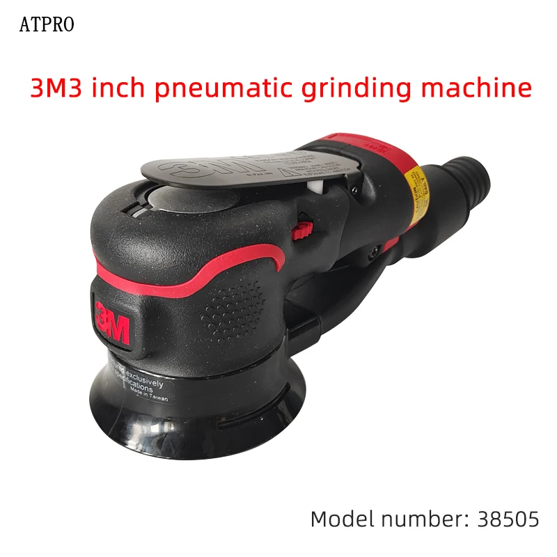 3M38505 3-inch pneumatic sander Round 75MM auto rust polishing waxing abrasive sandpaper machine