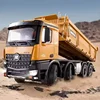 New Huina536 Truck 12-Channel Rc Truck Alloy Full Proportion With Light 8 Wheel Heavy Engineering Self-Unloading Toy Boy'S Gifts 6