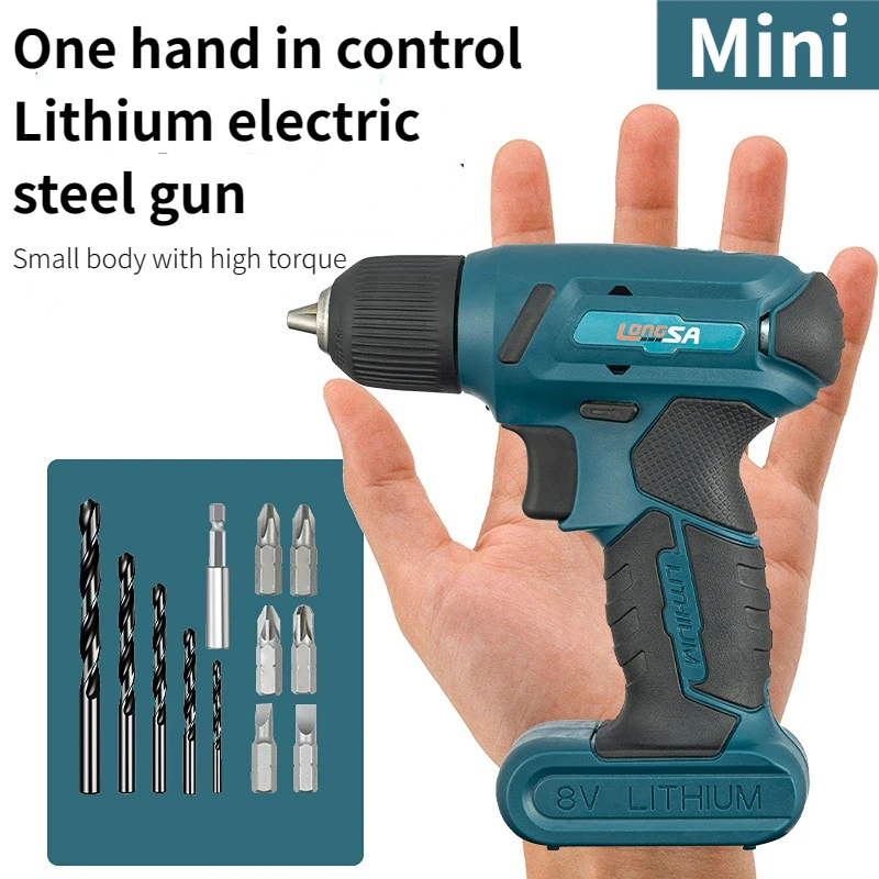 2023 New 8v Cordless Electric Screwdriver Mini Drill Portable Electric