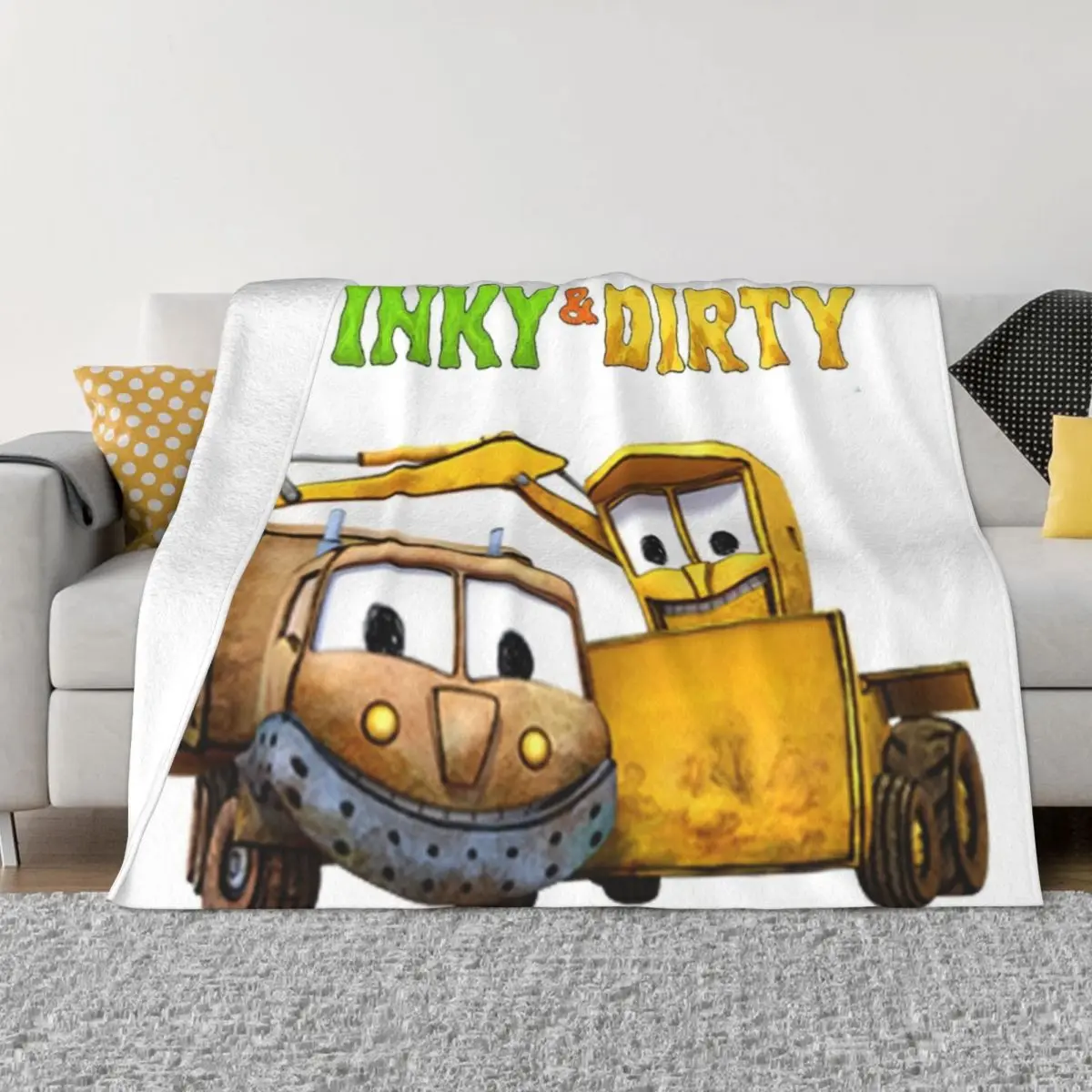 

The Stinky Dirty Show Throw Blanket funny gift Nap Plush Picnic Blankets