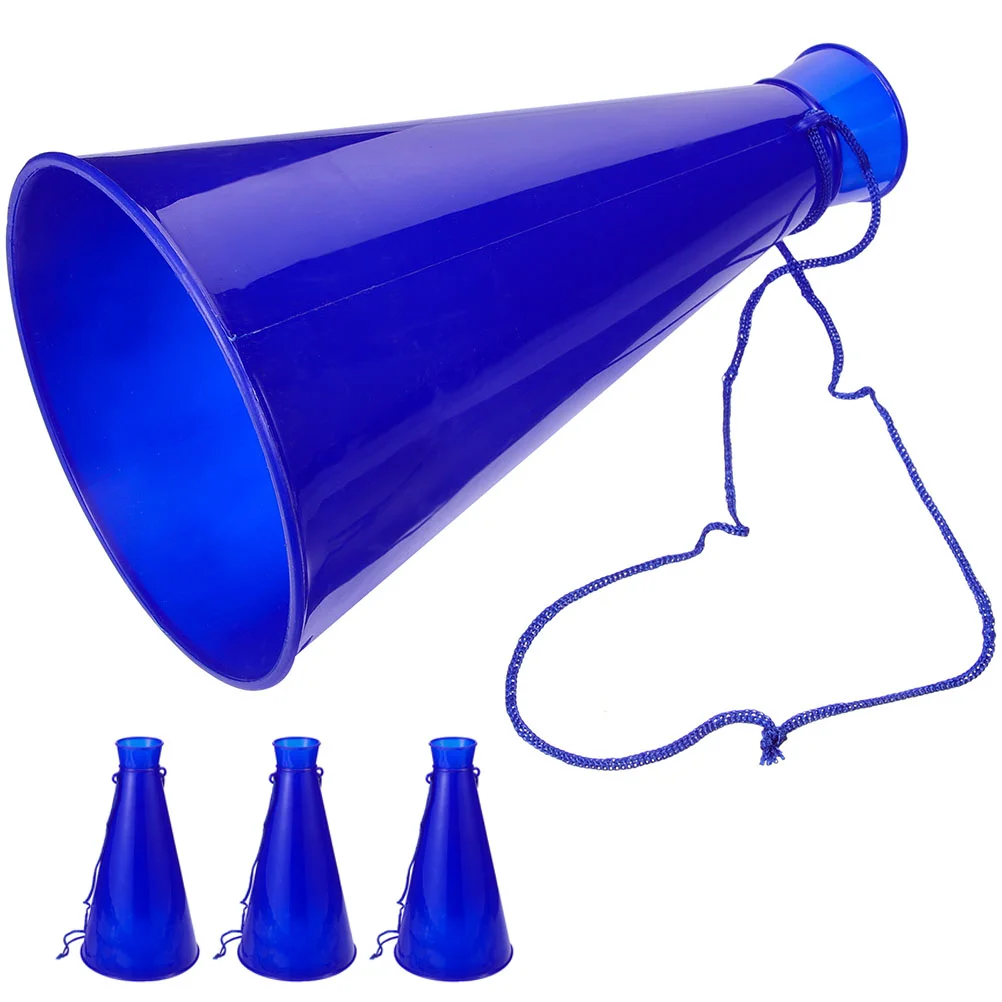 

4Pcs Cheer Megaphone Plastic Megaphone for Party Sports Match Games Noisemaker Toy