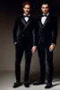 Latest Coat Navy Blue Pant Design Double Breasted Velvet Men Suit Formal Slim Fit Wedding Tuxedo Custom Groom Blazer Masculino