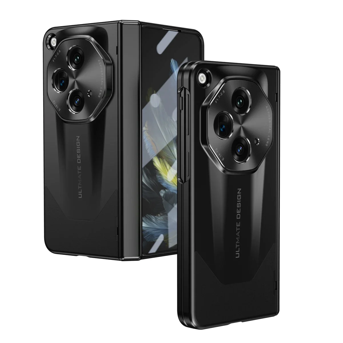 

360 полная защита для объектива Складная петля фотоэлемент для Oppo Find N3 стеклянная пленка для экрана матовая жесткая для Oppo Find N3 Case