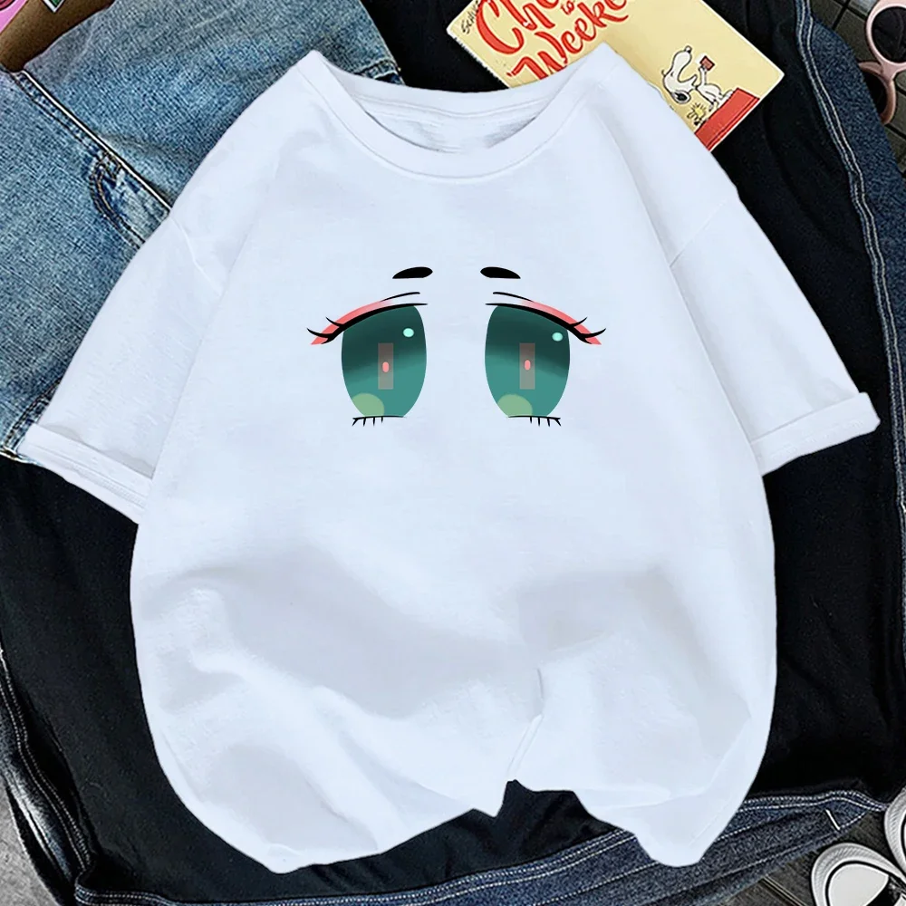 

Pretty and cute Eye Lashes Print Women t shirt Summer Casual Short Sleeve O Neck t-shirt Ladies White TShirt Tops