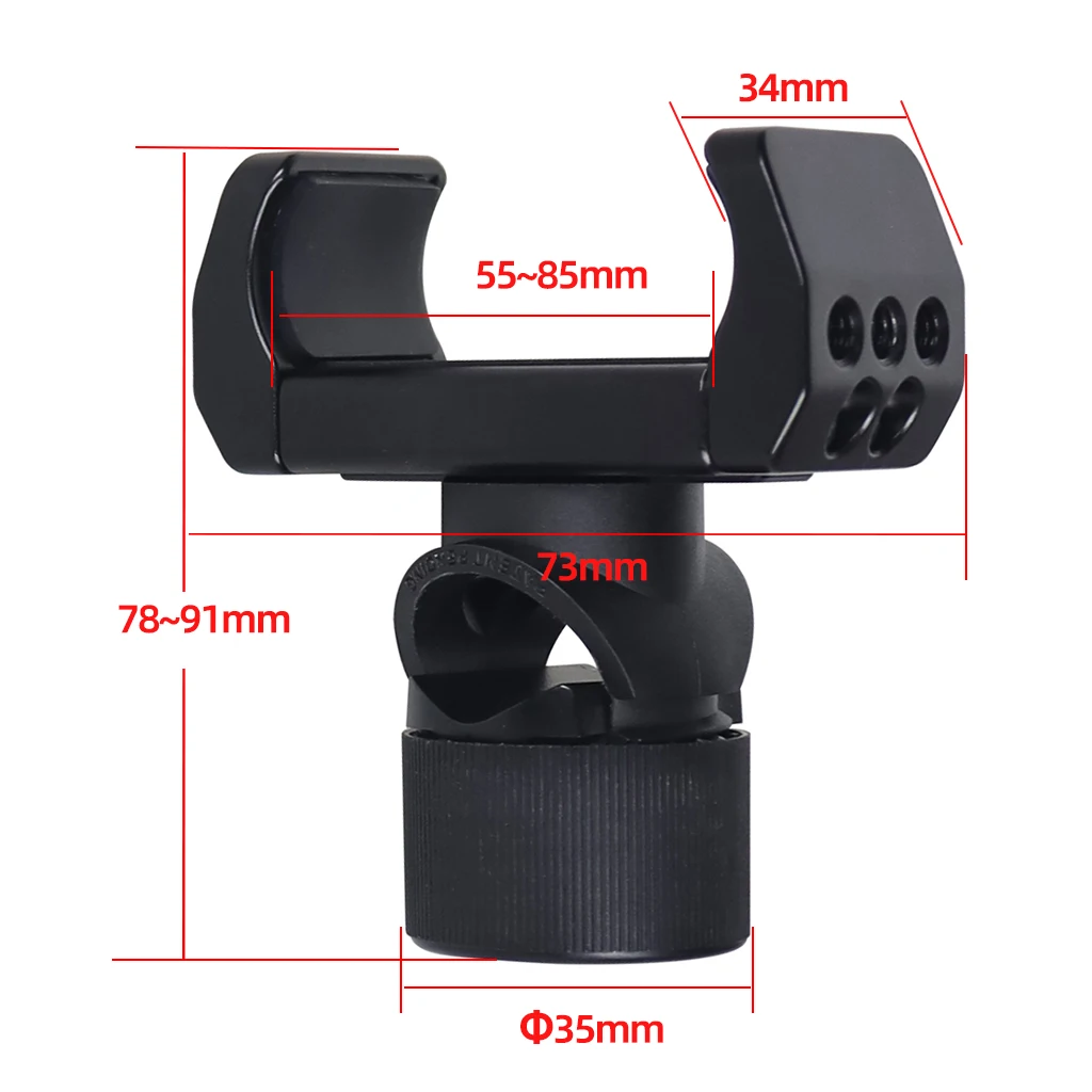 Universal Power Bank Clamp Mobile Phone Clip SSD Holder Cold Shoe Mount for iPho