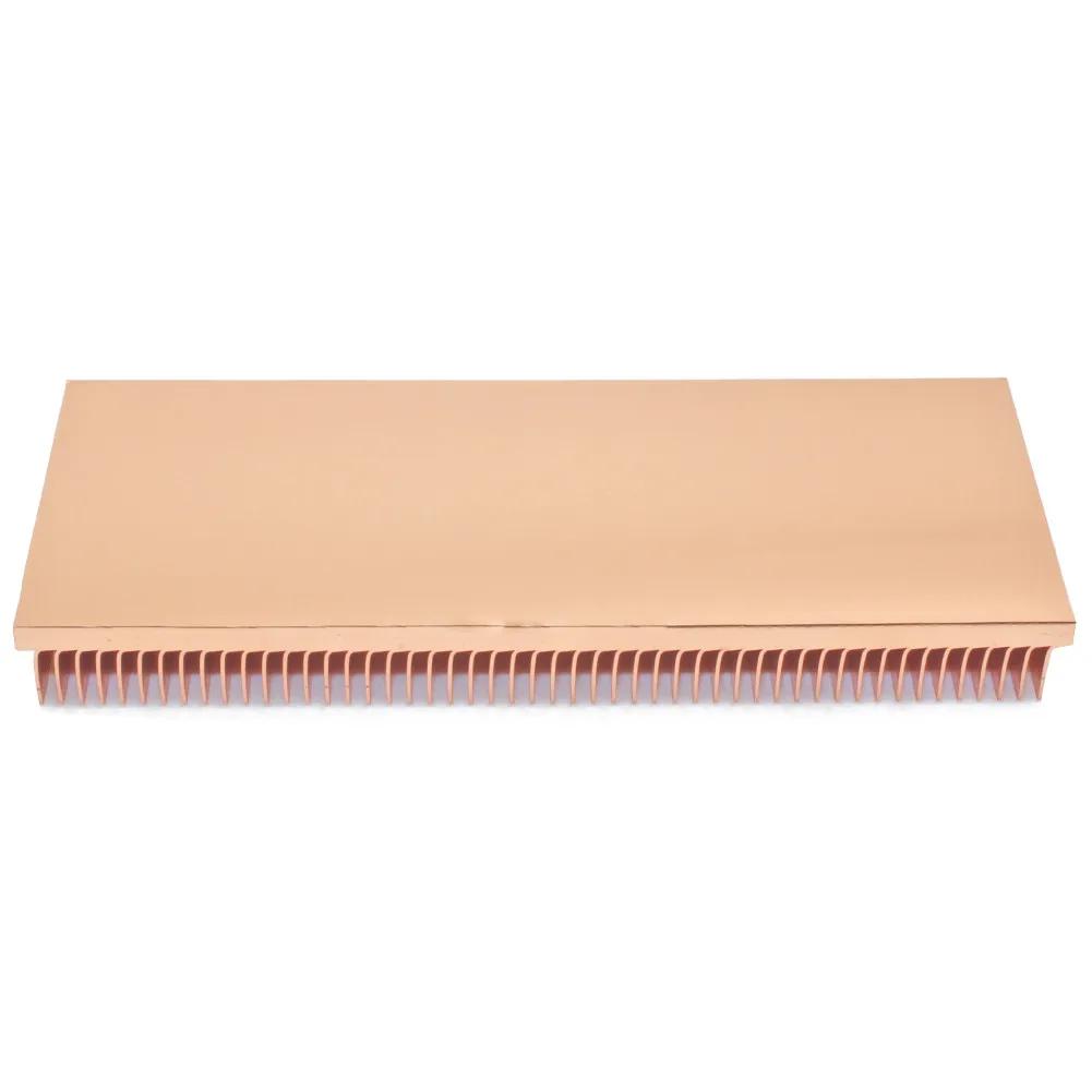 100x40x10mm Reines Kupfer Kühlkörper Skiving Fin DIY Kühlkörper Kühler für Elektronische CHIP IC RAM Kühlung Kühler – Detail 6