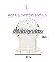 Infant Silicone Fruit and Vegetable Teething Pacifier (Mesh bag L)