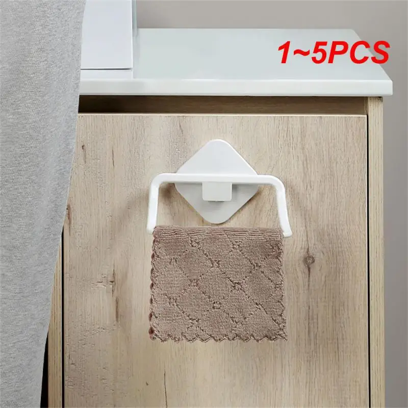 

1-5 шт., настенный пластиковый держатель для полотенец