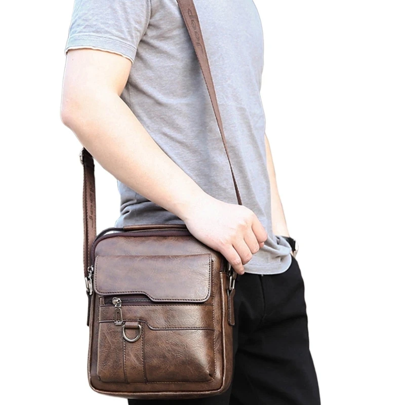 Shoulder Bags Travel Office Business Crossbody Bag for Men E74B