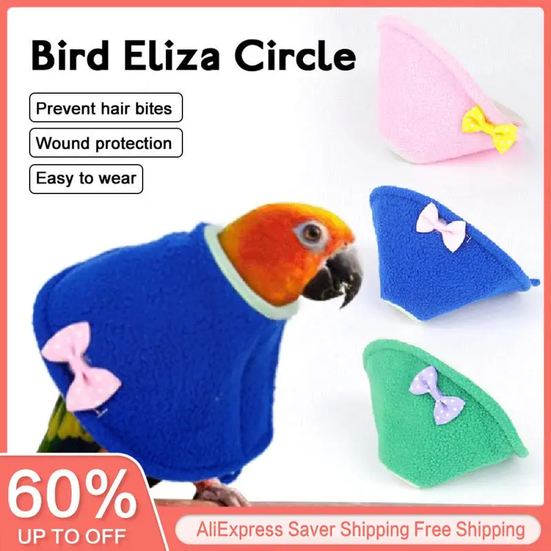 

Parrot Neck Sleeve Elizabethan Circle Bird Recovery Collar For Small Medium Parrot Soft Pad Neck Full Body Coverage Birds Collar