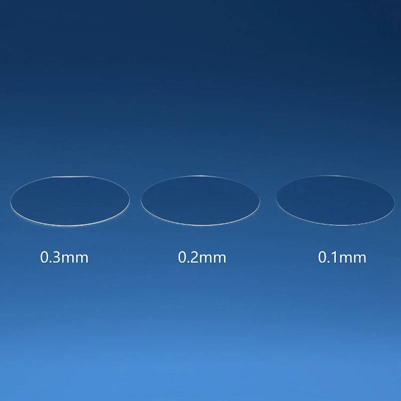 2/4/6/8 Inch Sapphire glass Round 0.05mm 0.1mm 0.3mm 0.5mm 1mm 2mm Infrared Optical lens Window film for wrist watch
