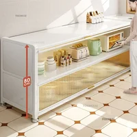 Multi-functional Storage Cabinets Kitchen island Sideboard Modern Kitchen Cabinets Household Microwave Cupboards oven Cabinets 1