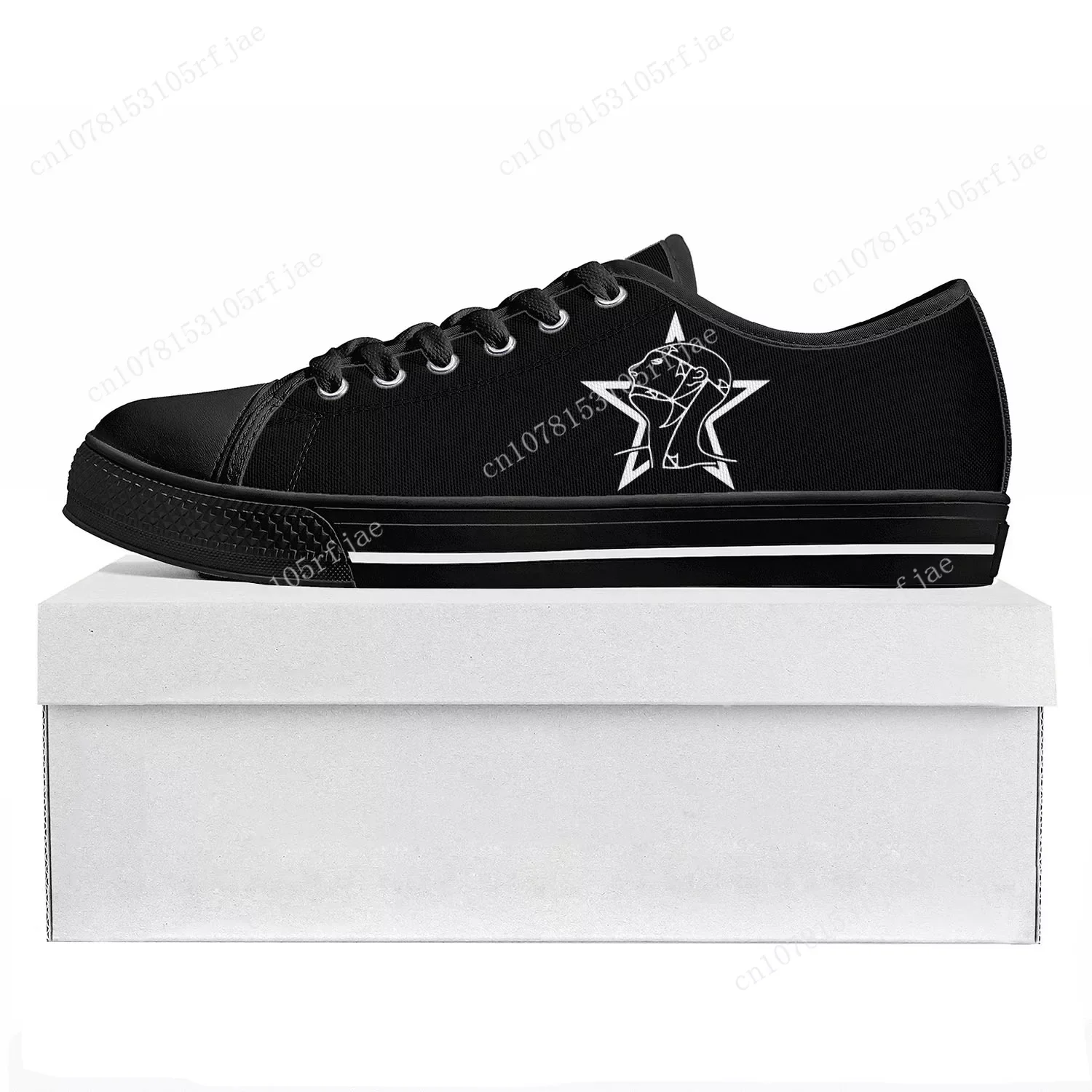 Andrew Eldritch Mercy High Level Low Top Rock Band Sneakers Mens Womens Teenager Canvass Shoe Custom Sneaker Lovers Shoes