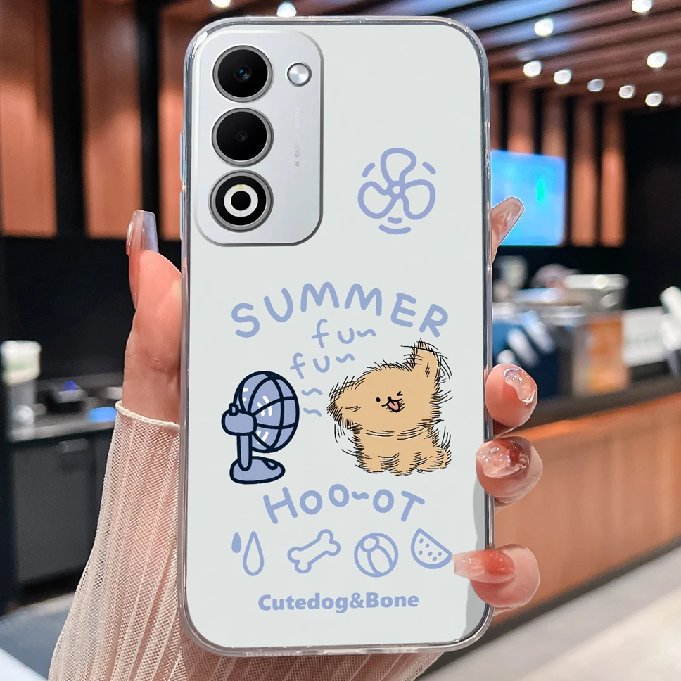 Lovely Animal Cartoon Soft TPU Transparent Silicone Bumper Phone Case