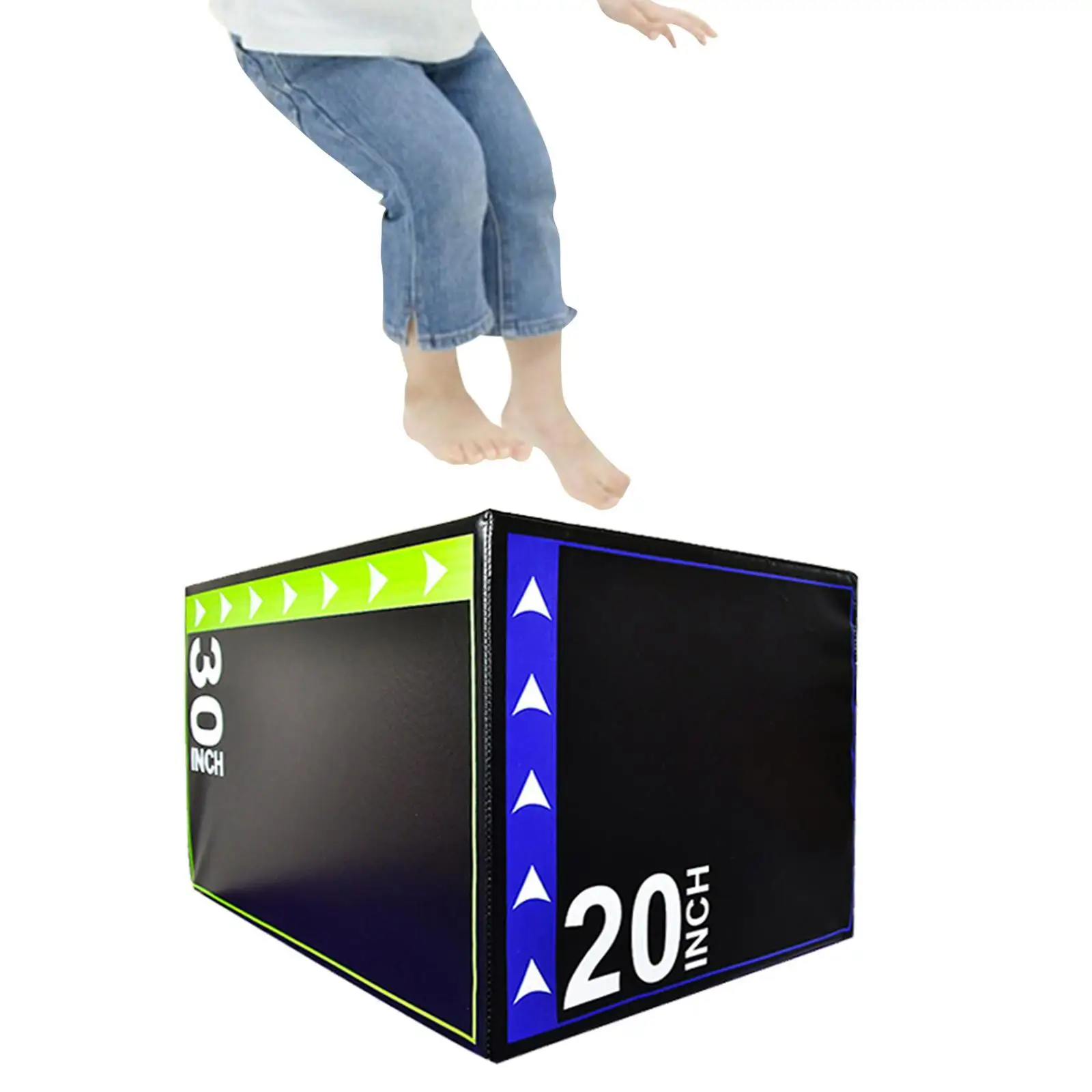 Plyometric Jumping Box Jump Box Agility Portable Equipment Step up Plyo for Home Gym, Exercise Conditioning