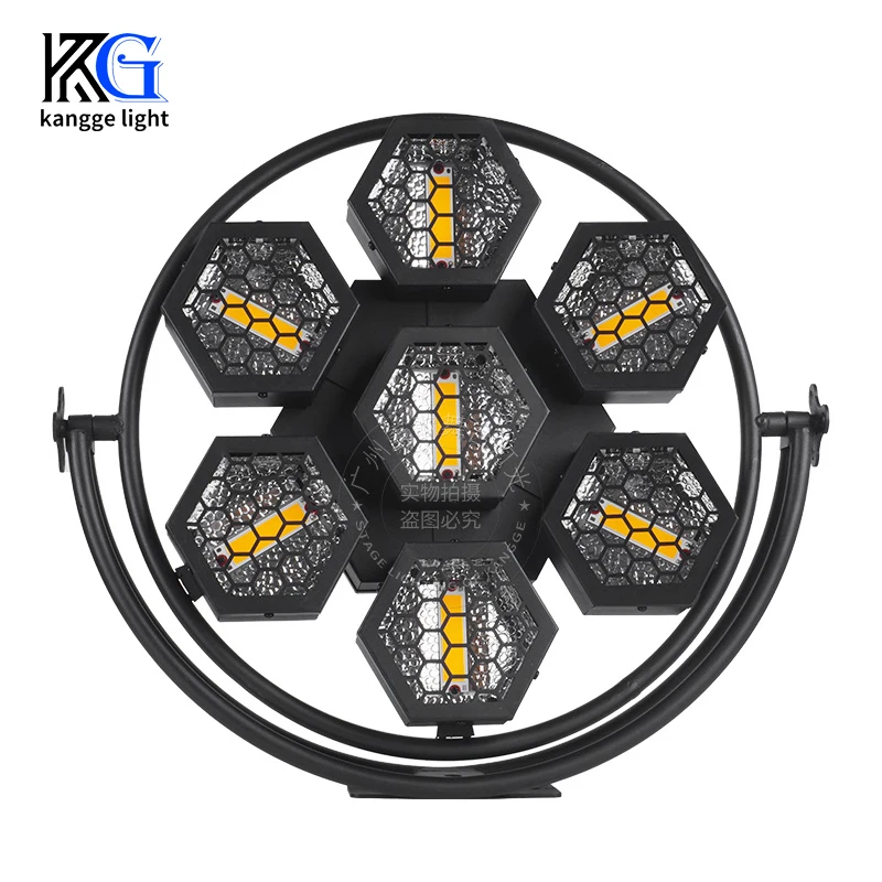 

Stage Strobe Background Light 7pcs DMX Retro Lights Led 7*60W RGB Retro Lighting for DJ Party