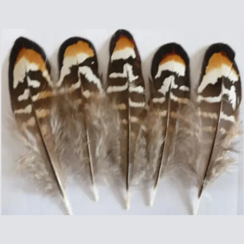 

Wholesale 20pcs unique natural pale-brown feathers 8-12cm / 4-5inch