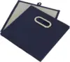 Household Essentials 81-1 Foldable Fabric Storage Bins Set of 6 Cubes with Handles  Navy Blue 4