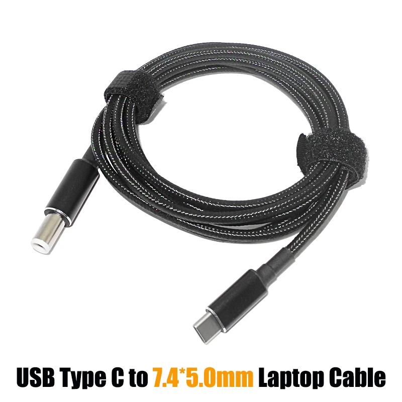 

100W USB Type C Cable Dc Power Adapter Laptop Connector Converter for Dell Latitude E6320 E6330 E6400 E6430 E6410 7.4*5.0mm Cord