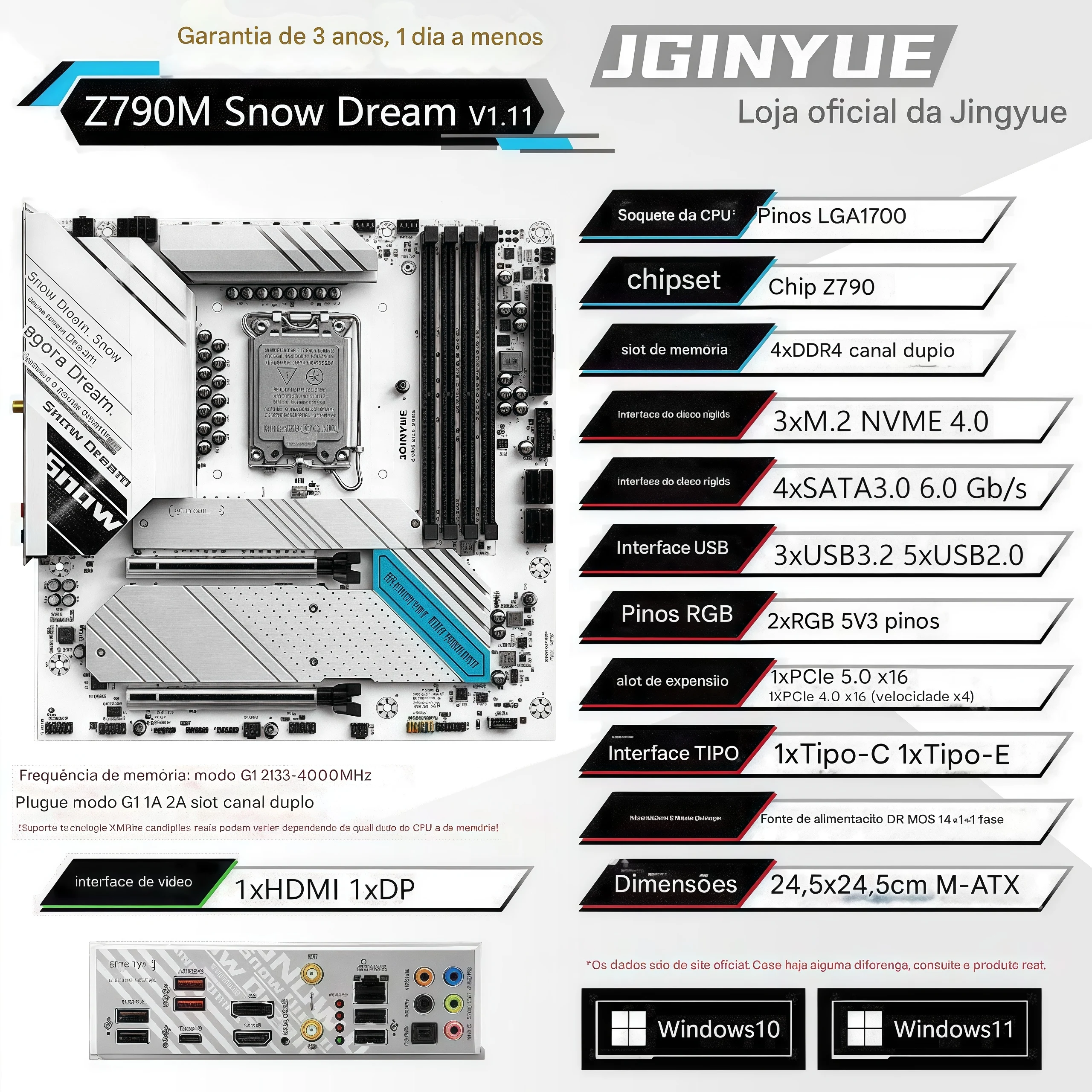 Placa Mãe JINGYUE Z690M