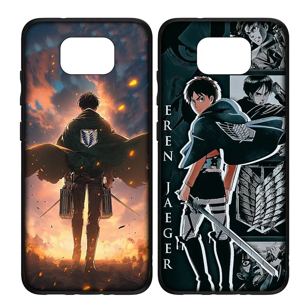 Levi & Eren Jaeger Attack on Titan Soft Phone Case Cover