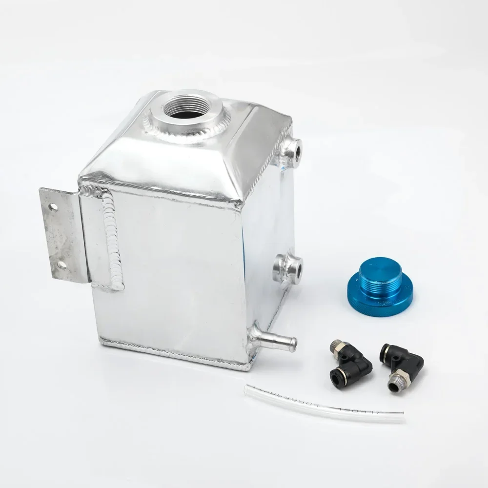 DNA Motoring Blue Billet Aluminum Baffled Oil Catch Can/Reservoir - JDM Racing Style