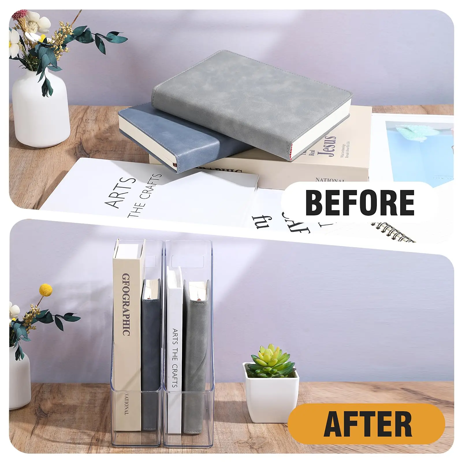 A4 Acrylic Vertical Stationery Shelf Transparent PET Desktop File Storage Box Book Artifact Desktop Organizer desktop storage shelf,stationery organizer,desktop storage box,desktop storage kit,document organizer,stationery storage box