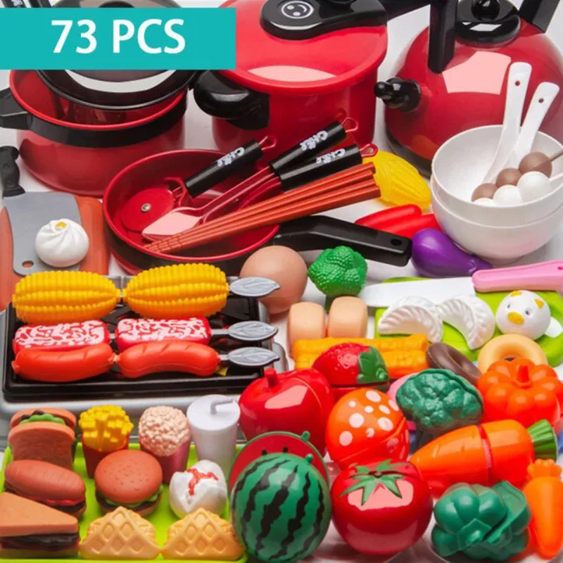 KidsSimulationKitchenToyAccessoriesToddlerPretendPlayKitchenToywithCookwareSteamPot