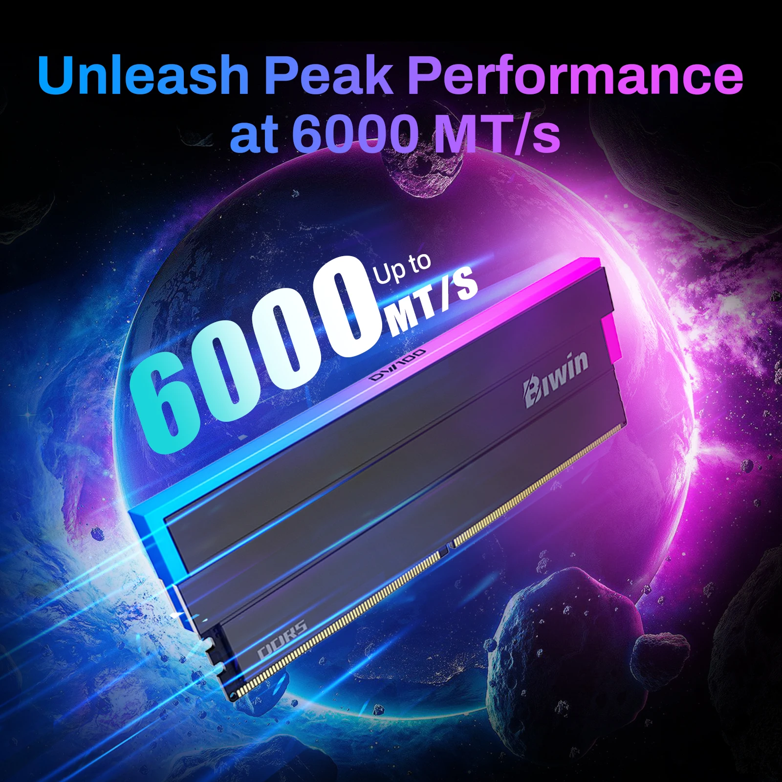 BIWIN DW100 RGB DDR5 RAM Memory 32GB(2x16GB) 6000MHz, CL28, Gaming