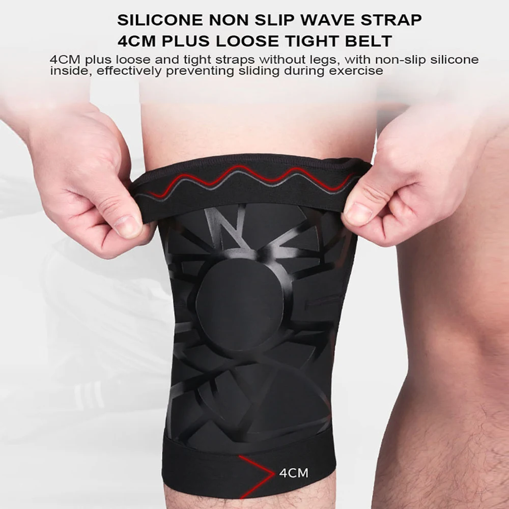 

1 шт. спортивные наколенники для бега велоспорта эластичные Нейлоновые Спортивные Компрессионные наколенники для баскетбола волейбола