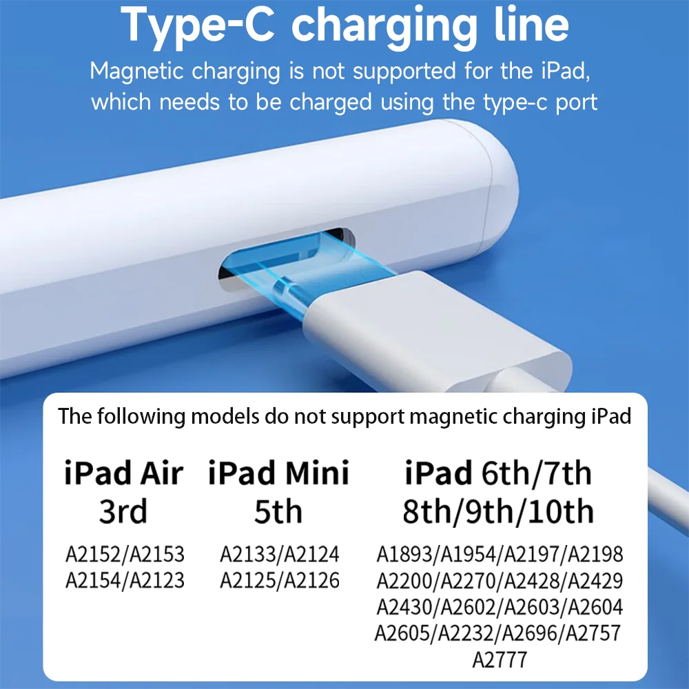 For Apple Pencil with Wireless Charging Stylus Dual Mode GEN
